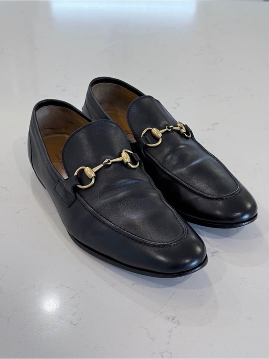 Gucci Other - Gucci Jordaan Black Leather Horsebit Loafers Men’s 8.5